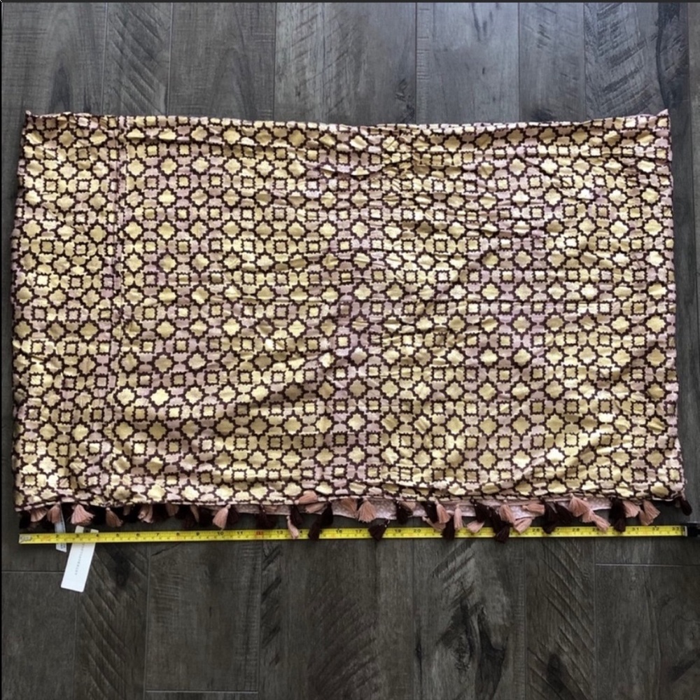 NWT Anthropologie Gold Peach Giza Infinity Scarf - Picture 5 of 13